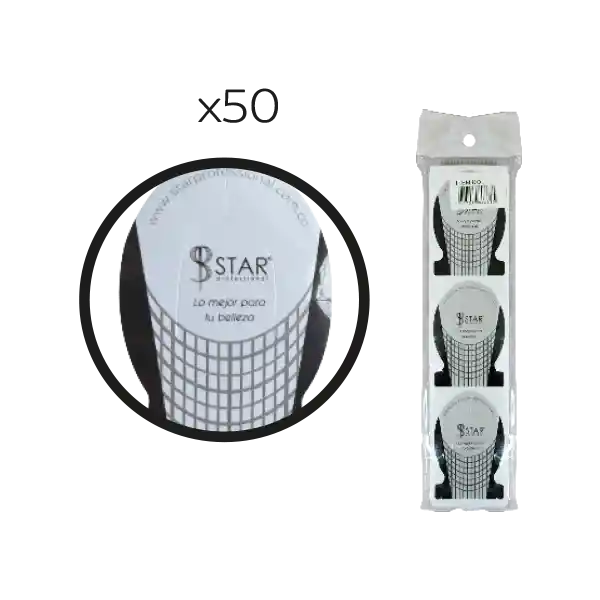 Molde Guia De Uñas X 50 Pzas. Eco.