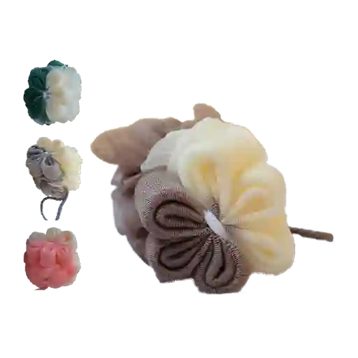 Esponja De Baño Flores