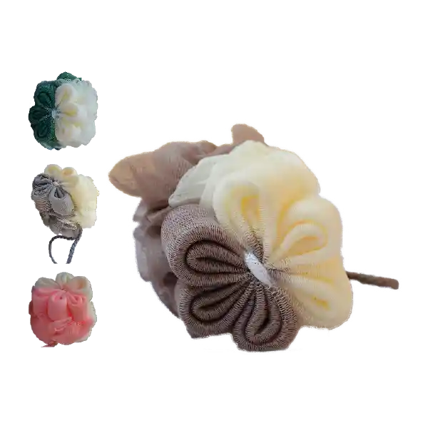 Esponja De Baño Flores