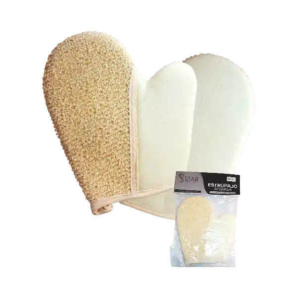 Guantes De Baño Beige