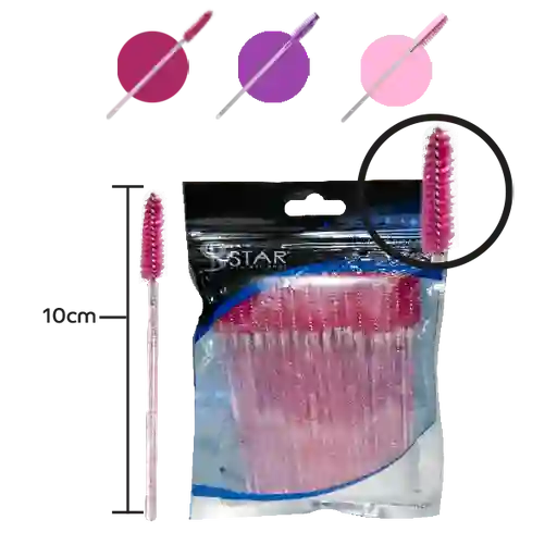 Microcepillo Aplicador De Pestañas X 50 Pcs