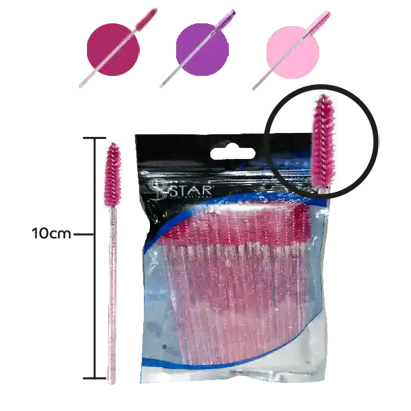 Microcepillo Aplicador De Pestañas X 50 Pcs
