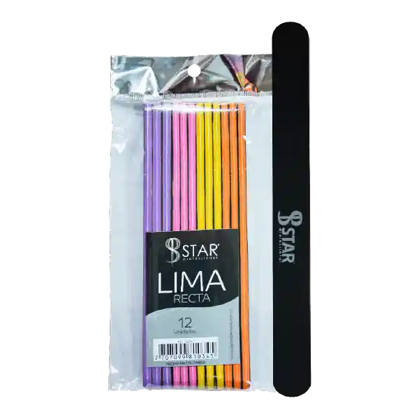 Lima Recta Pqt X 12 Pcs 100/150