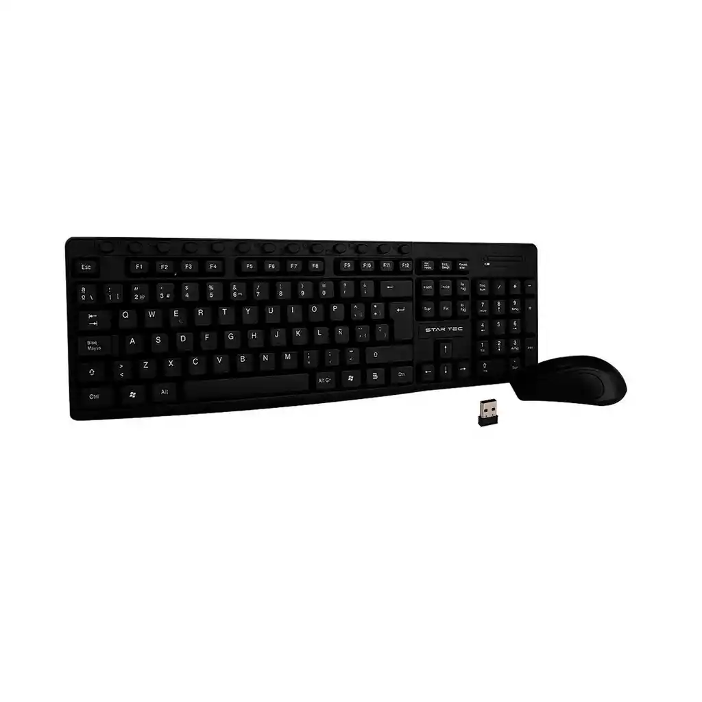 Combo Teclado Inalambrico Usb Star Tec St- Cb-73 Negro