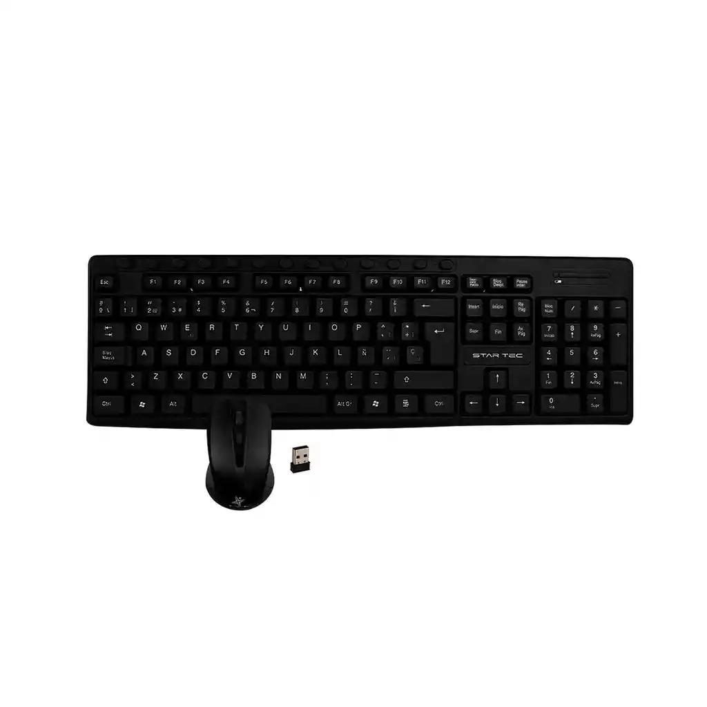 Combo Teclado Inalambrico Usb Star Tec St- Cb-73 Negro