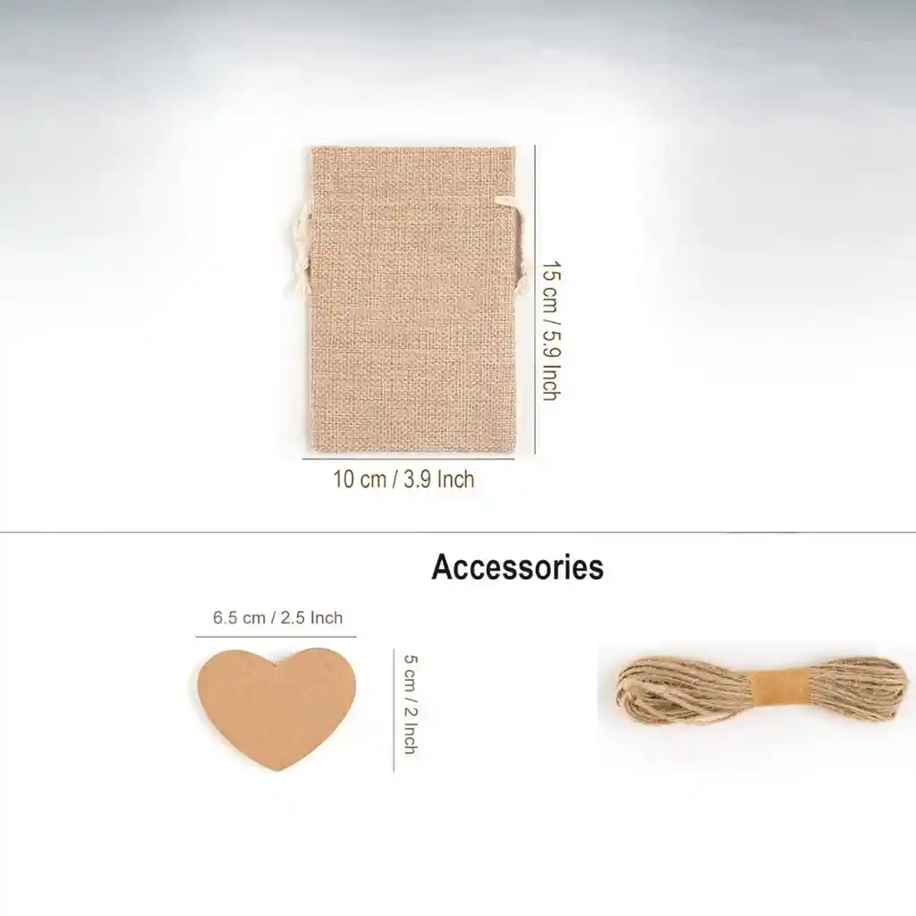 Bolsas En Yute 12 Unidades Para Joyas Recordatorios Navidad