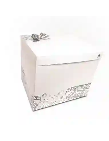 Caja Grande Blanca Para Regalo Con Tapa