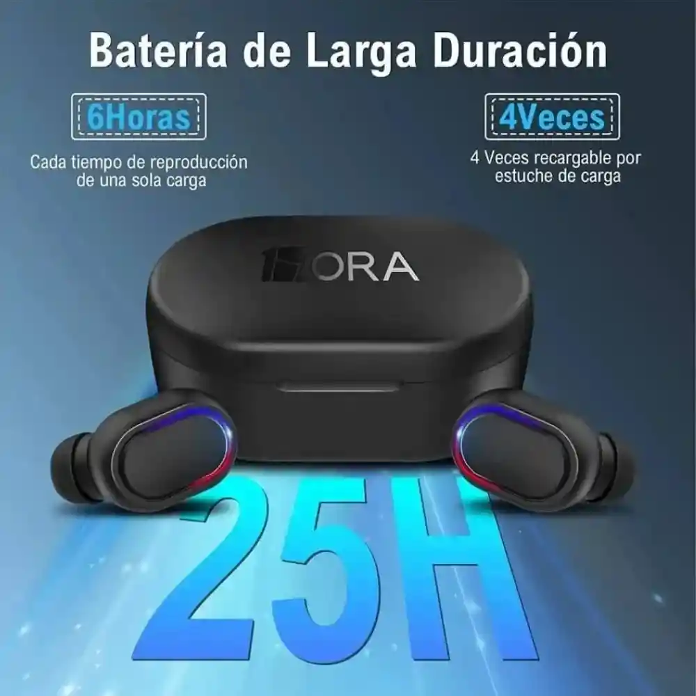 Audifonos Bluetooth 5 Horas Musica + Parlante Inalambricos Original 1hora