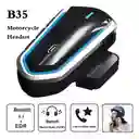 Intercomunicador Bt Para Casco Moto Con Radio Fm B35 Impermeable