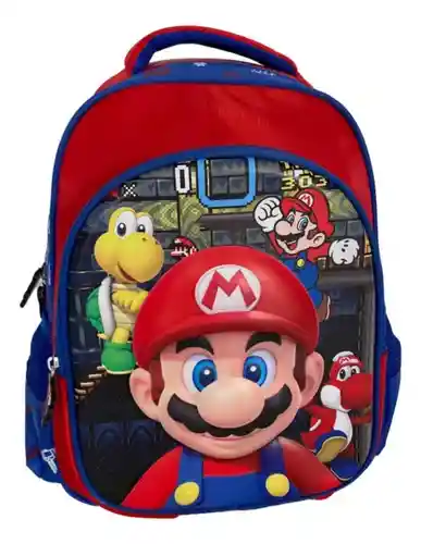 Maleta Mario Bross Con Ruedas Para Niños Colegio Morral Con Ruedas