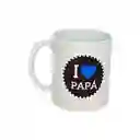 Mug Día Del Padre- I Love Papá. 11 Oz.