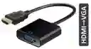 Adaptador Hdmi A Vga Convertidor Cable Pc Tv Monitor Computador Televisor