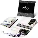 Tallit Mesiánico Hecho En Israel Xl Manto Judio Nombre Hashem 4 Esquinas Unisex Kosher