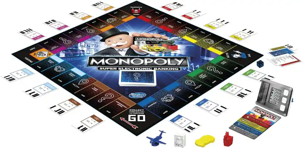 Juego Monopolio Super Banca Electrónica Adultos Niños Hasbro