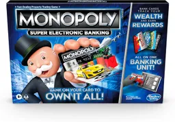 Juego Monopolio Super Banca Electrónica Adultos Niños Hasbro