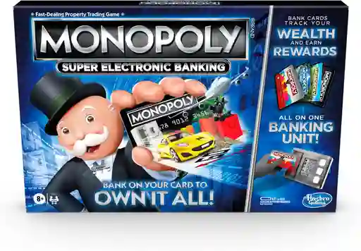 Juego Monopolio Super Banca Electrónica Adultos Niños Hasbro