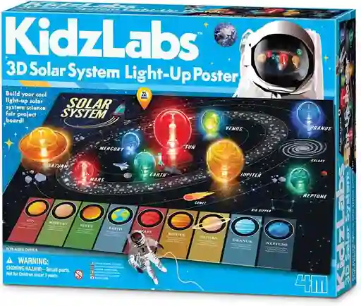 Experimento 3d Sistema Solar astronauta Niños