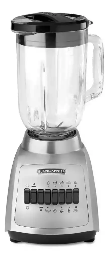 Licuadora Black+decker Dura Pro 550w 10 Vel Vaso Vidrio Blbd210gss