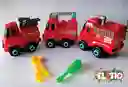 Kit Juguete Carros Bomberos Desarmables X3 Unidades