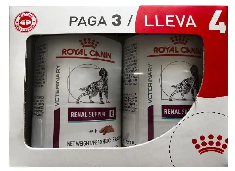 Lata Royal C. Perro Renal Pague 3 Lleve 4 X385gr