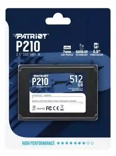 Disco Solido Interno Ssd Patriot 512gb P210 Sata Iii 2.5