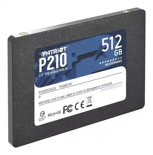 Disco Solido Interno Ssd Patriot 512gb P210 Sata Iii 2.5