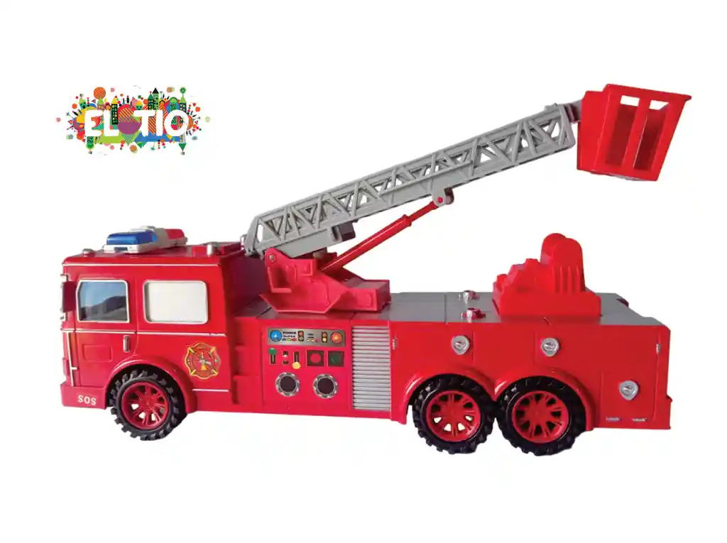 Juguete Camion Bombero De Impulso Sh-8805