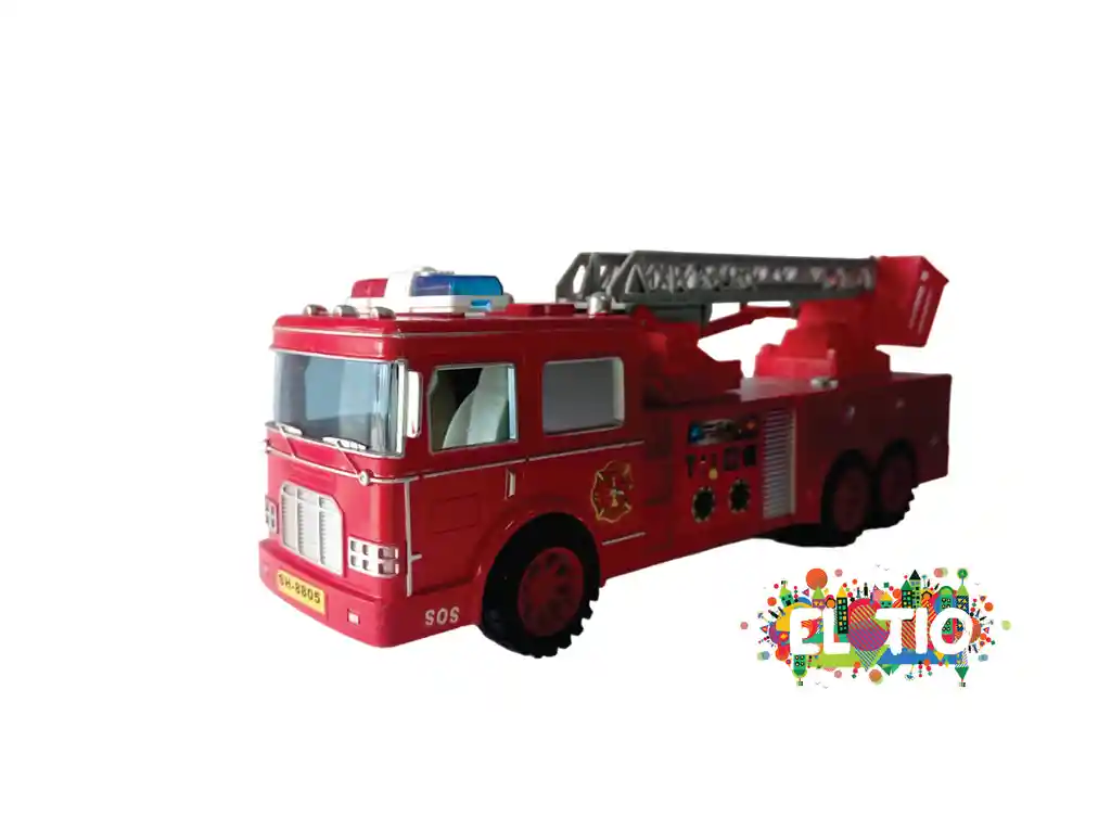 Juguete Camion Bombero De Impulso Sh-8805