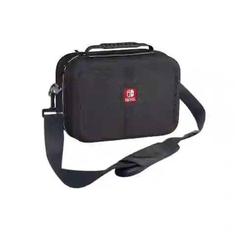 Maletín Estuche Viajero Compatible Con Switch Oled Edicion Negra Con Agarradera