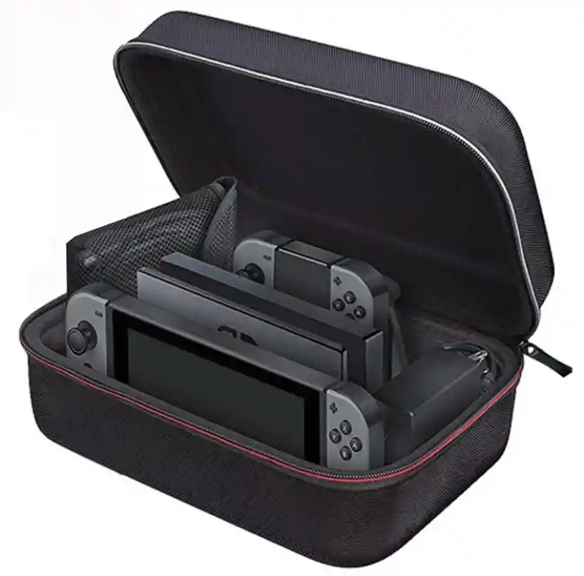 Maletín Estuche Viajero Compatible Con Switch Oled Edicion Negra Con Agarradera