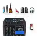 Consola Mixer Wvngr De 2 Canales Phantom Power 48v Bluetooth