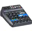 Consola Mixer Wvngr De 2 Canales Phantom Power 48v Bluetooth