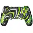 Control Aaa Ps4 Con Dualshock 4 Jr Verde Abstracto