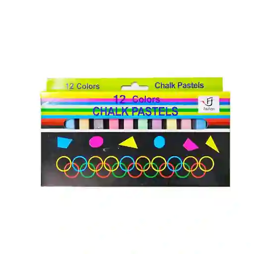 Tiza Color Pastel X12 Unidades
