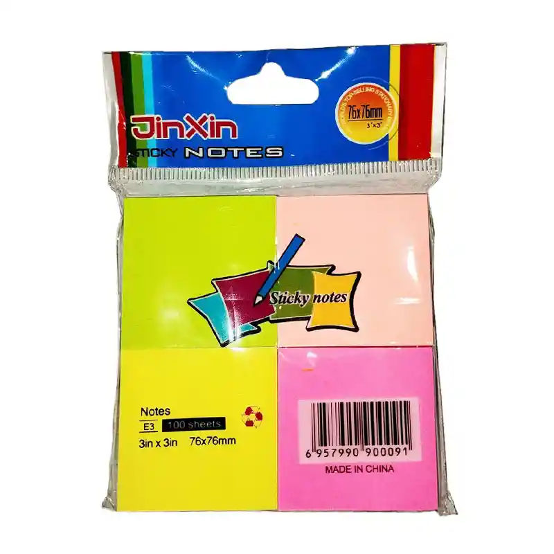 Post-it Corriente X4 De 76x76mm 100 Hojas