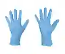 Guantes De Protección De Nitrilo Sintético Azul X 100