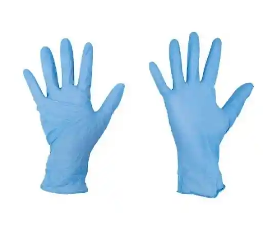 Guantes De Protección De Nitrilo Sintético Azul X 100