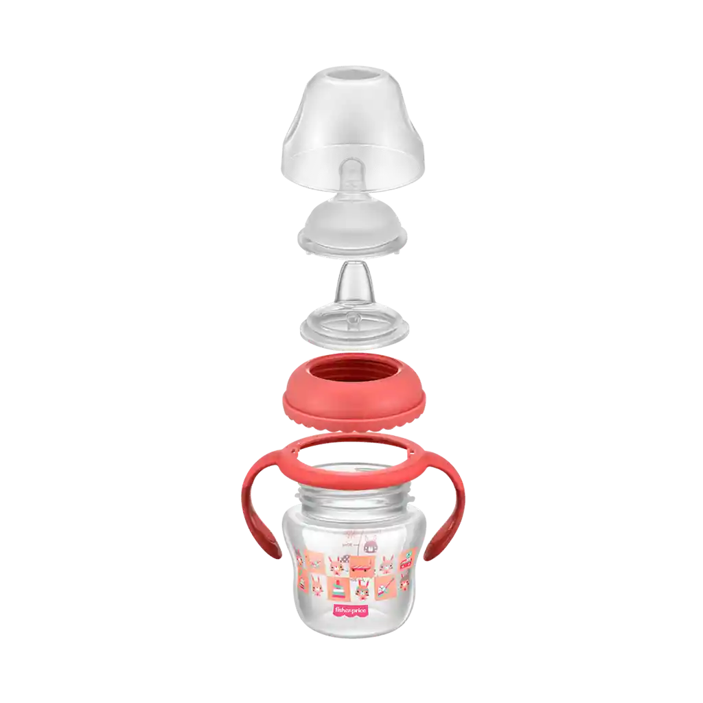 Vaso De Entrenamiento Antiderrame Rosado 150 Ml Niñas