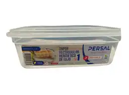 Recipiente Refractaria 325ml Hermetico Rectangular Persal Plastico