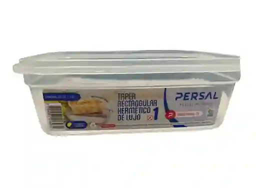 Recipiente Refractaria 325ml Hermetico Rectangular Persal Plastico