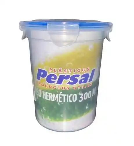 Vaso Hermetico Redondo Plastico 300ml Persal