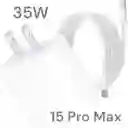 Cargador Iphone 15 Pro Max 35w