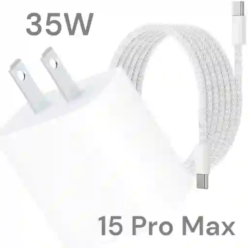 Cargador Iphone 15 Pro Max 35w