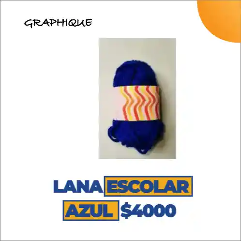 Lana Escolar Azul