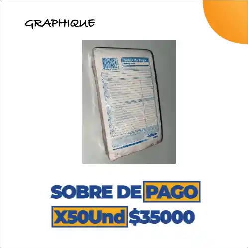 Sobre De Pago X200 Unidades