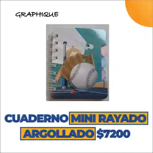 Cuaderno Mini Argollado Rayado