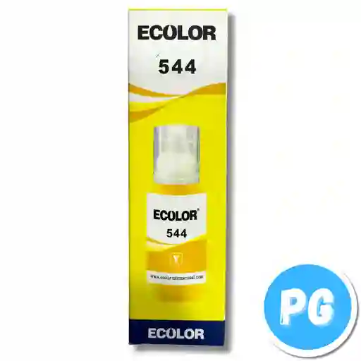 Tarro De Tinta Ecolor 544 65ml Amarillo Para Impresoras Epson De Tinta 544 L3110 L1110 L3150 L5190