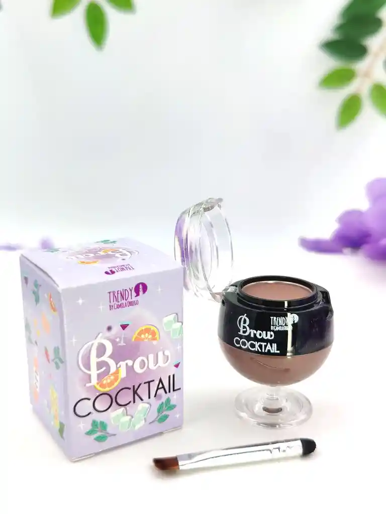 Coctel Cejas Trendy Betun + Polvo Pincel Incluido 2 En 1