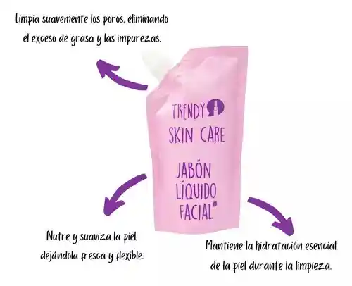Sachet Skin Care Jabon Facial Trendy 90ml