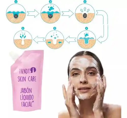 Sachet Skin Care Jabon Facial Trendy 90ml